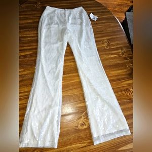 White Sequin pants from Forever 21 size M